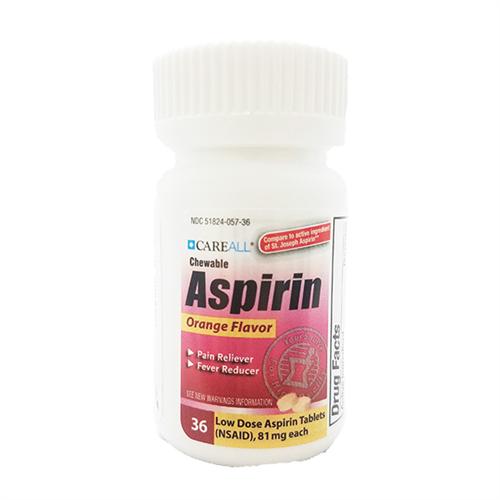 C.ALL 24/36’S BABY ASPIRIN CHEWABLE 81 MG