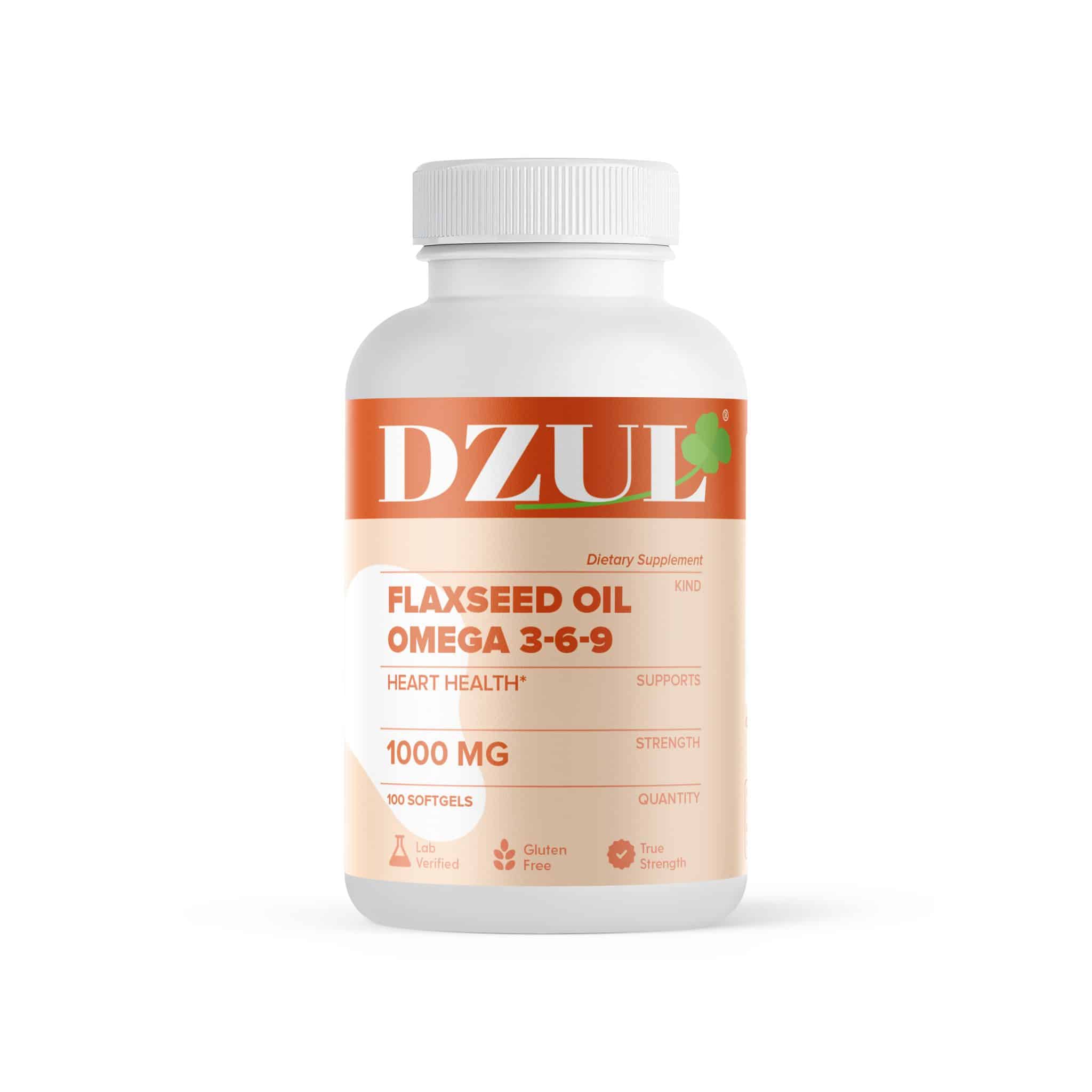 Dzul Nutra 68 100 S Flaxseed Oil 1000 Mg Softgels Caball Sales